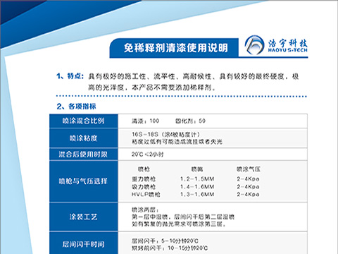Haoyu Technology's new product recommendation "thinizer-free varnish"